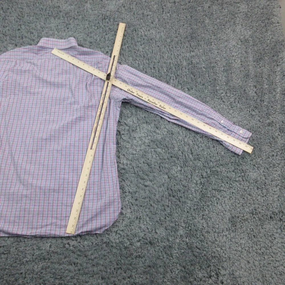 Polo Ralph Lauren Shirt Mens Large 16 Plaid Button Down Classic Dress Shirt